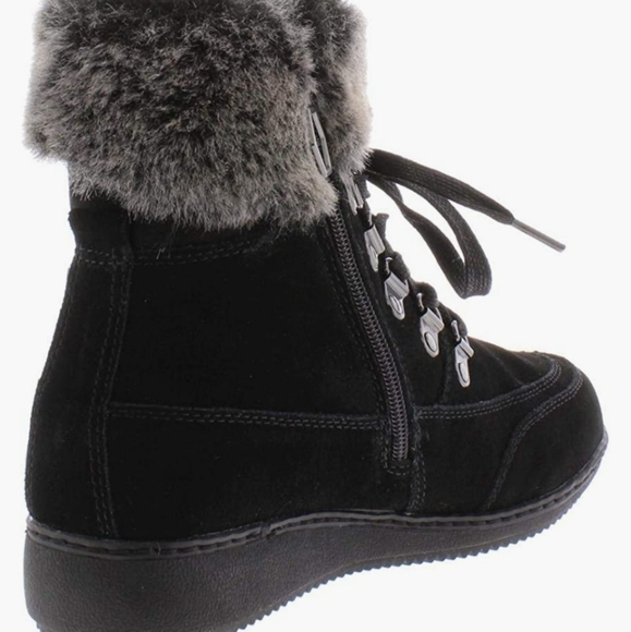 Khombu Farros Suede Cold Weather Winter Boots Black -9 - Picture 2 of 5
